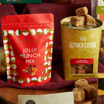 Moreish Jolly Munch Mix for Seasonal Snacking & Stockleys Festive Fudge