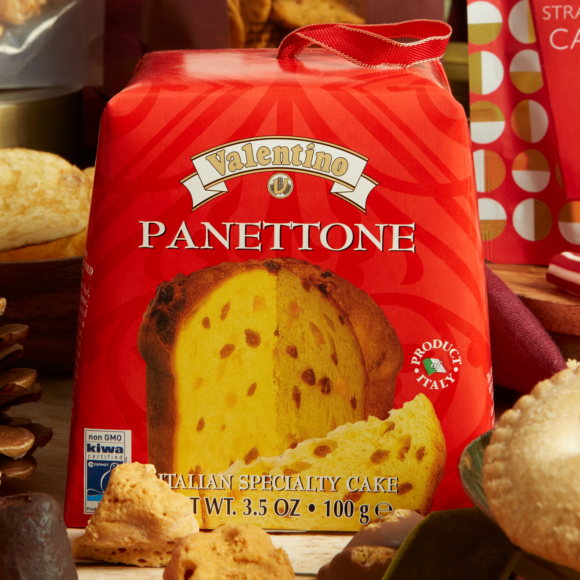 Traditional Valentino Italian Panettone for this Luxury Christmas Party Hamper