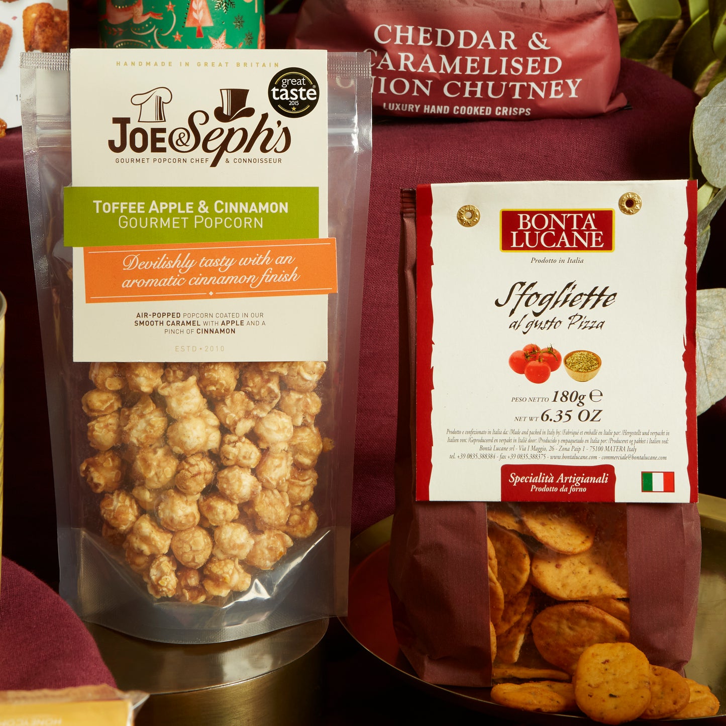 Joe & Seph's Gourmet Toffee Apple and Cinnamon Popcorn, Perfect for Christmas 