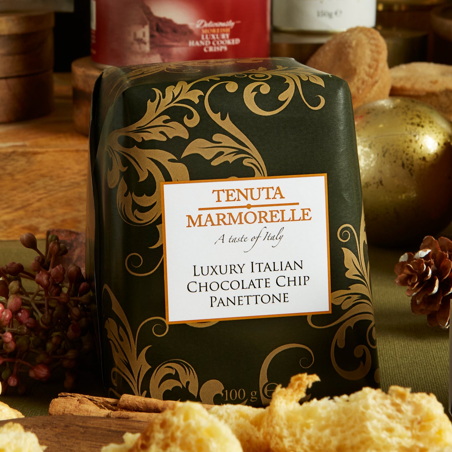 Traditional Tenuta Marmorelle Luxury Italian chocolate Chip Panettone