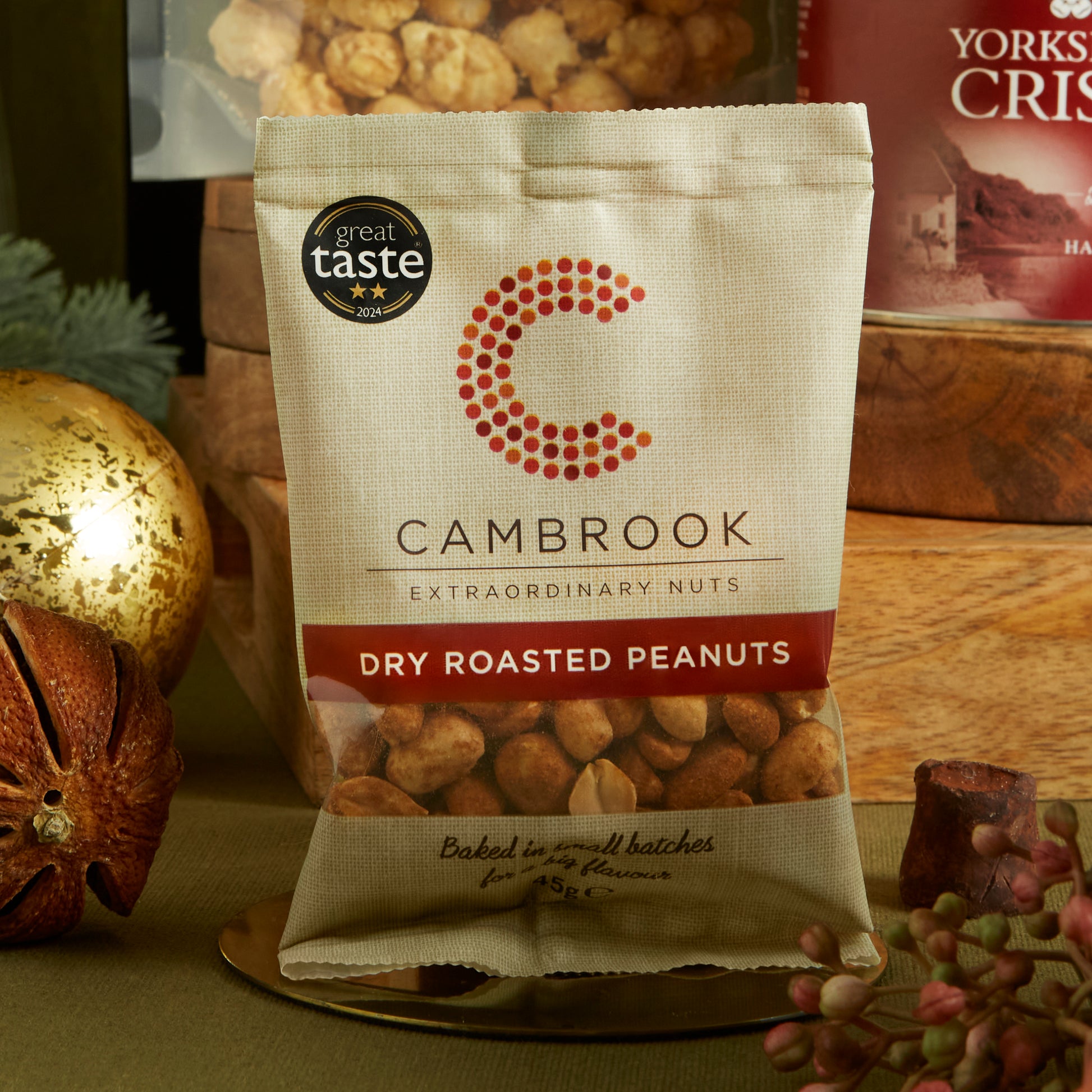 Cambrook's Great Taste Award Winning Dry Roasted Peanuts for Christmas