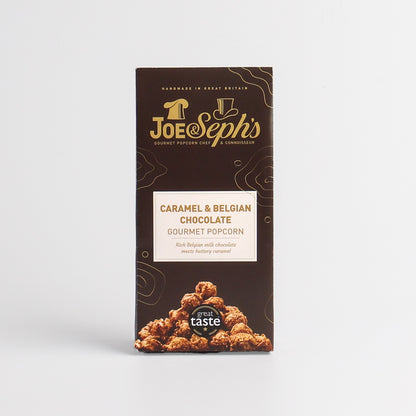 65g Caramel & Belgian Chocolate Gift Box Popcorn by Joe & Seph’s