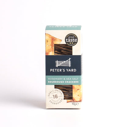 90g Rosemary & Sea Salt Sourdough Crackers by Peter's Yard
