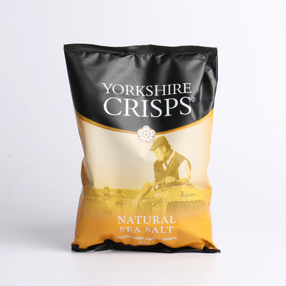 Image of 150g Natural Sea Salt Crisps by Yorkshire Crisps, part of luxury gift hampers from hampers.com UK