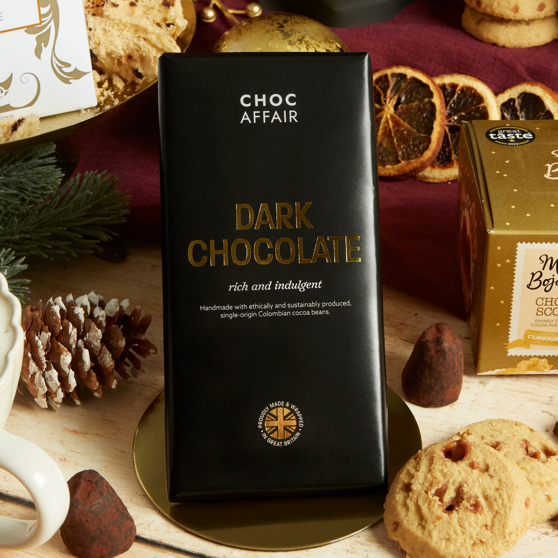 Choc Affair's Ethically Produced Rich Dark Chocolate Bar