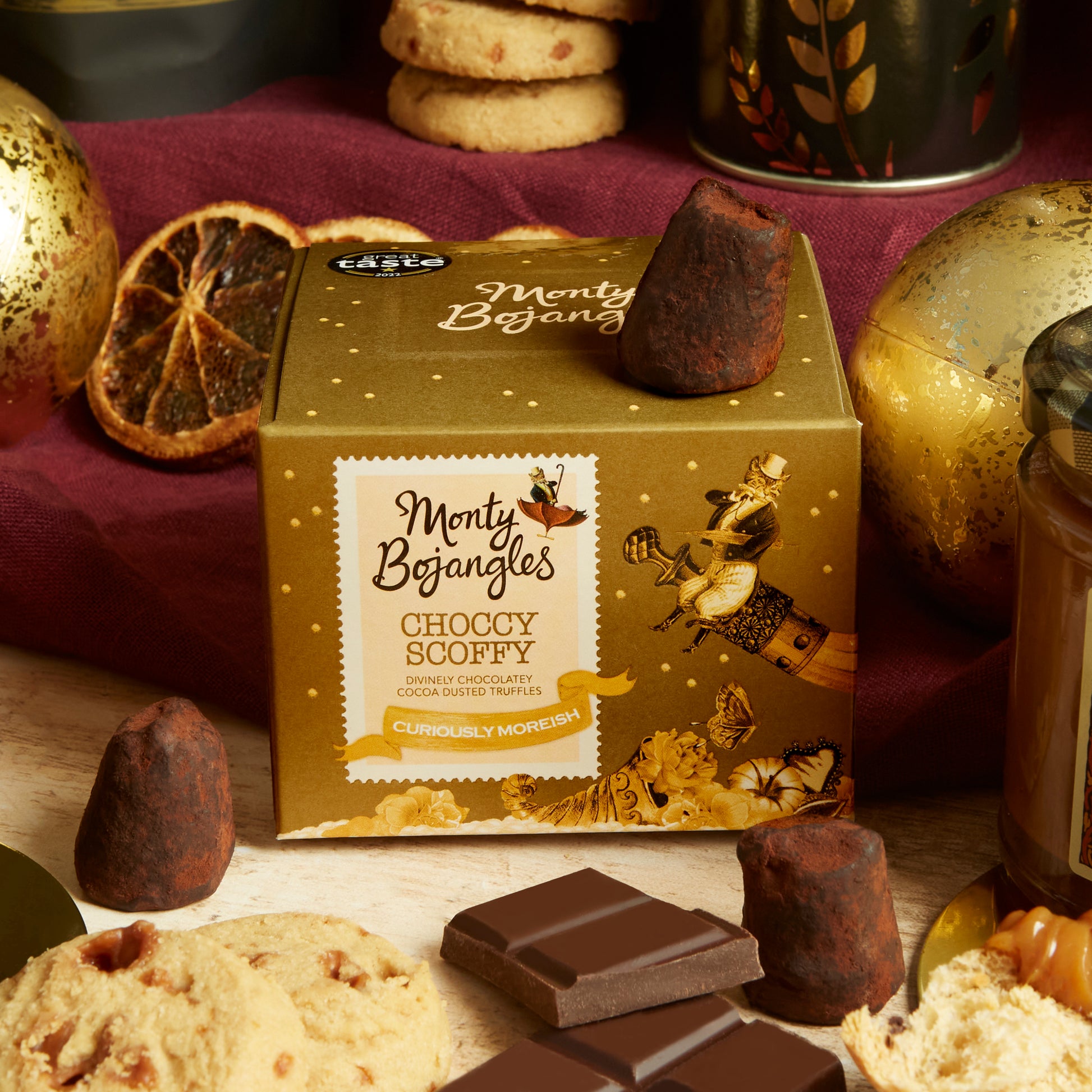 Award Winning Monty Bojangles choccy Scoffy Chocolate Truffles