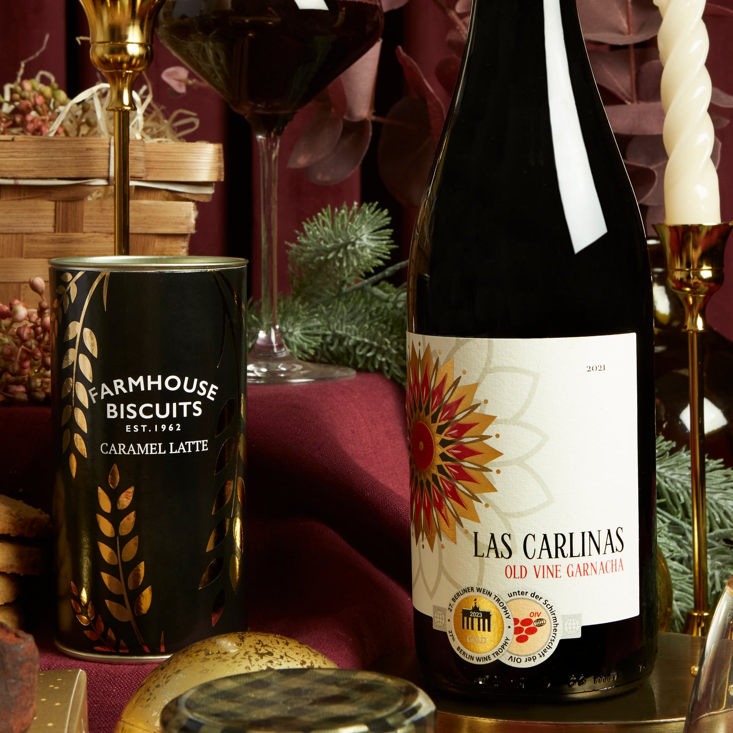 Las Carlinas Premium Spanish Red Wine Christmas Hamper