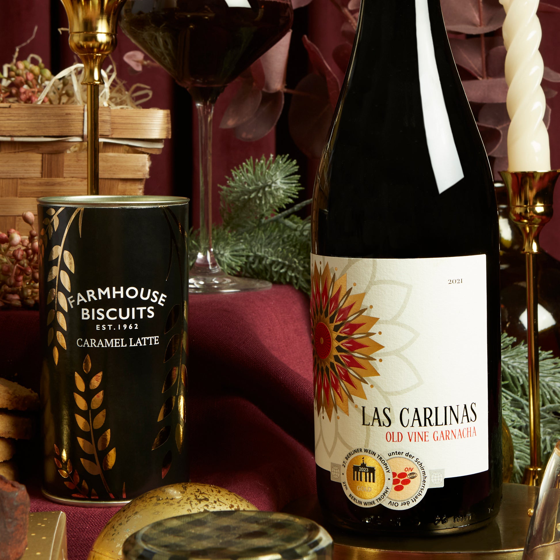 Las Carlinas Premium Spanish Red Wine Christmas Hamper