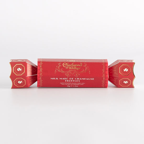 34g Milk Marc de Champagne Truffles Cracker by Charbonnel et Walker