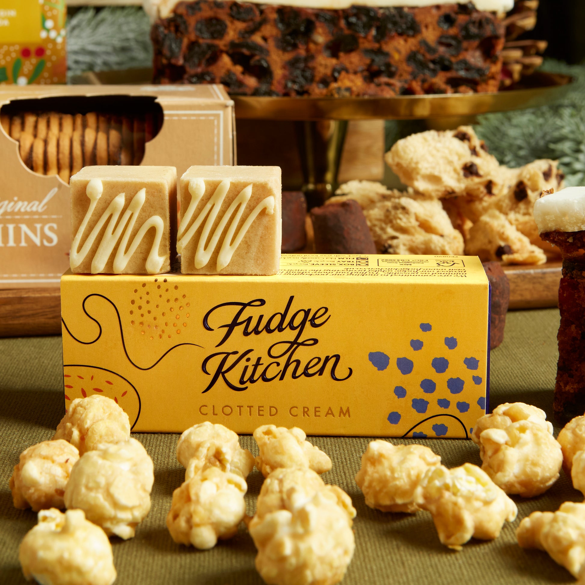 Fudge Kitchen's Handmade Clotted Cream Fudge, Great for Christmas Gifting 