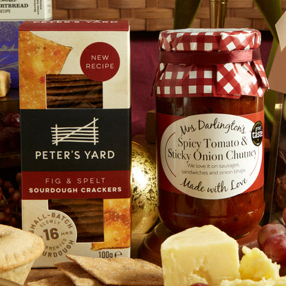 Cheese, Peter's Yard Cracker & Mrs Darlington's Tomato Chutney Christmas Hamper