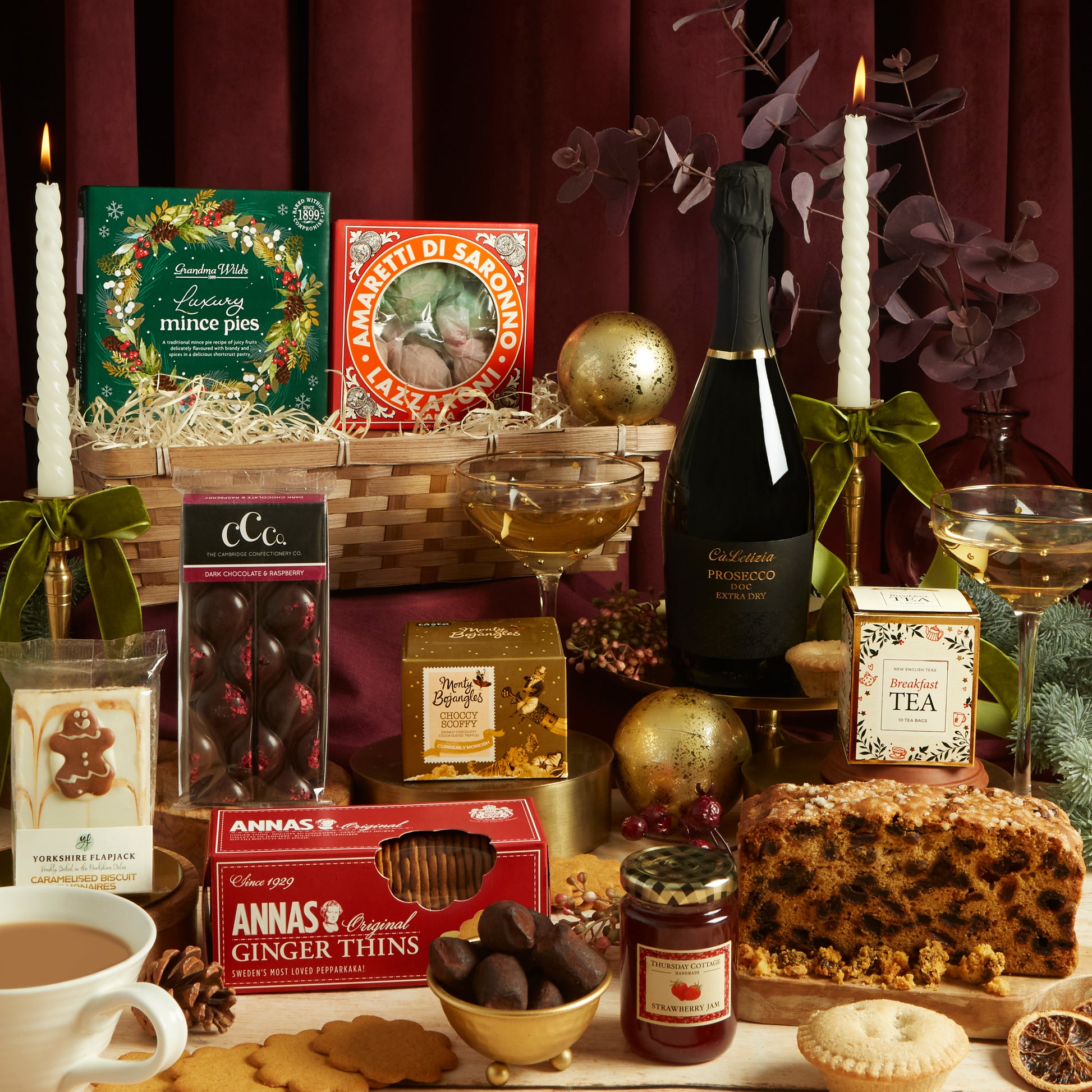 Luxury Festive Afternoon Tea Hamper -Christmas Gift Hamper