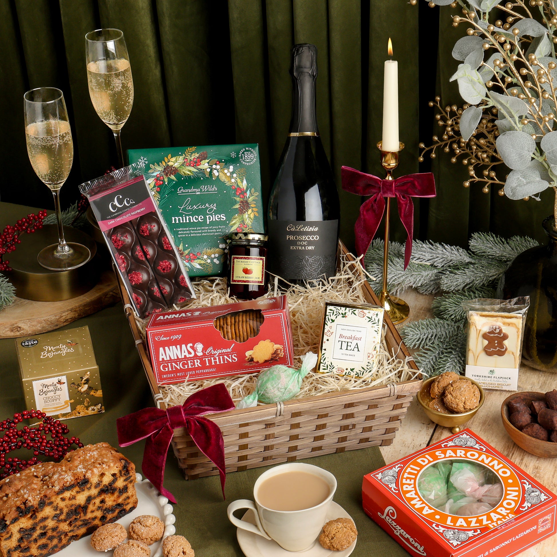 Luxury Festive Afternoon Tea Hamper -Christmas Gift Hamper
