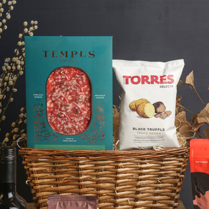 Christmas Eve Wine & Nibbles Gift Basket