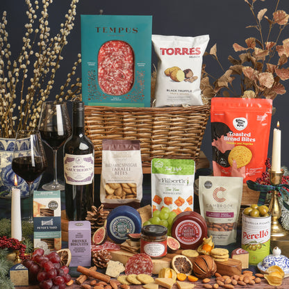 Christmas Eve Wine & Nibbles Gift Basket
