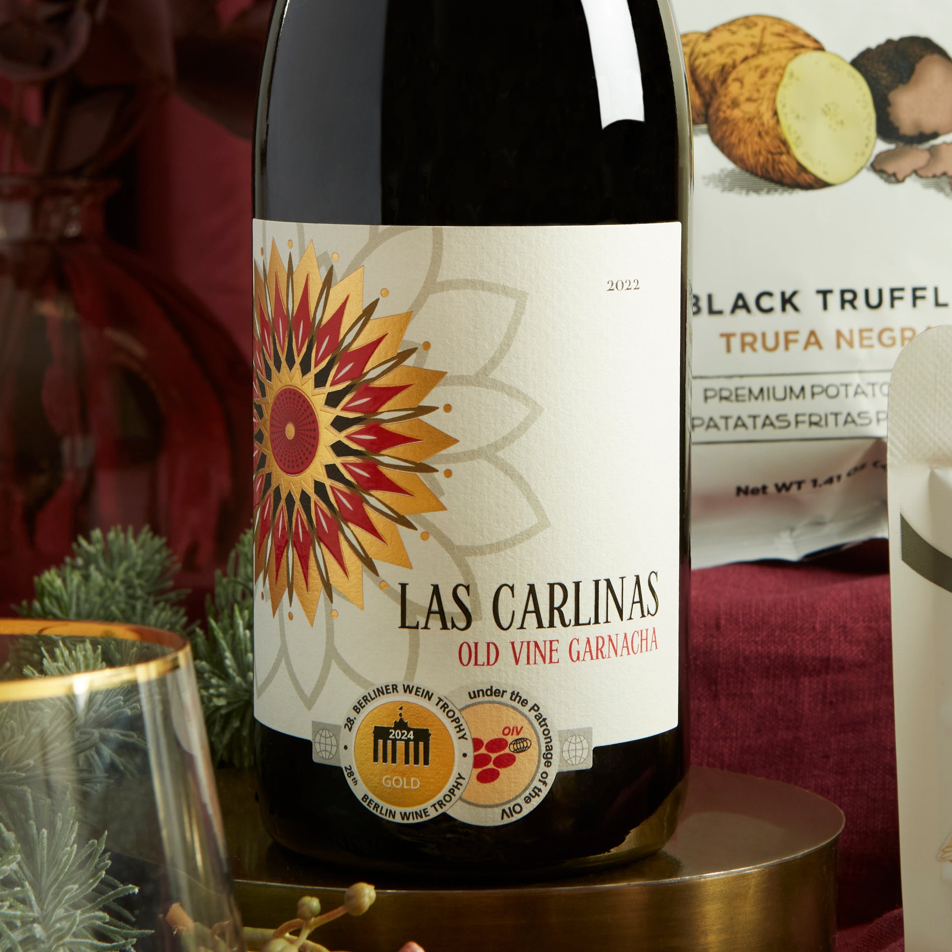 Las Carlinas Old Vine Garnacha Red Wine Bottle - Christmas Wine Hamper