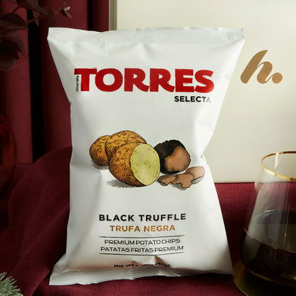 Torres Selecta Gourmet Black Truffle Premium Potato Crisps - Large Bag