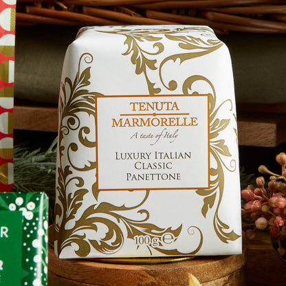 Tentua Marmorelle Luxury Italian  Classic Panettone 100g for Christmas