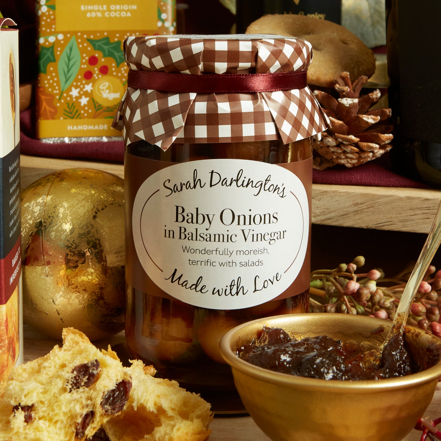Sarah Darlington's Baby Onions in Balsamic Vinegar jar
