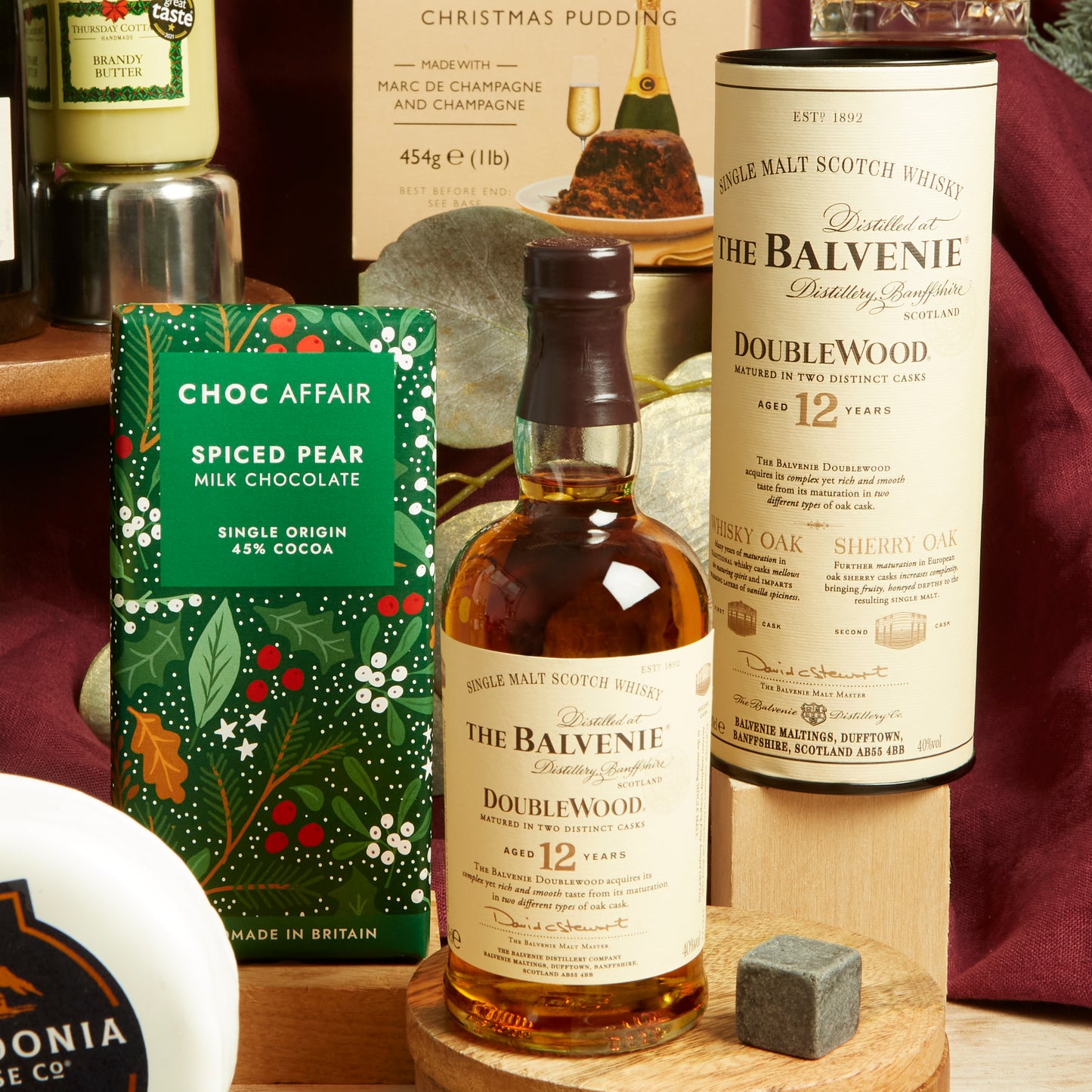 The Balvenie Double Wood Premium Whiskey Gift Hamper for Christmas