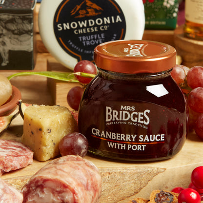 Mrs Bridges Cranberry Sauce with Port for Christmas