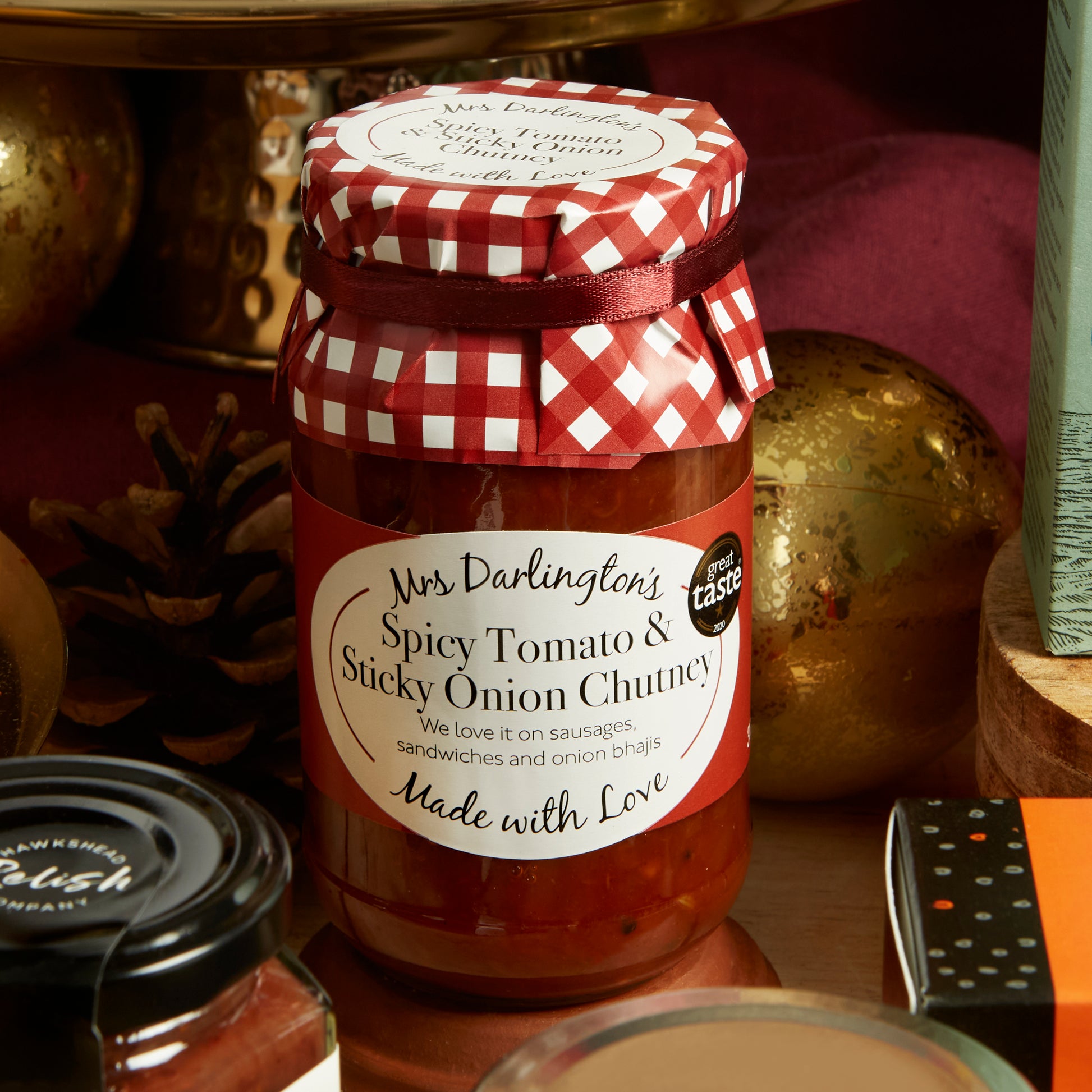 Mrs Darlington's Spiced Tomato & Sticky Onion Christmas Chutney