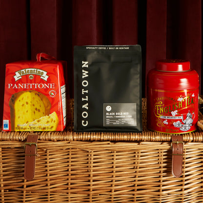 Italian Panettone, Coaltown Ground Coffee & Premium English Tea Tin