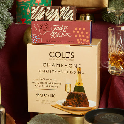Cole's Gourmet Champagne Christmas Pudding & Fudge Kitchen's Double Chocolate Fudge