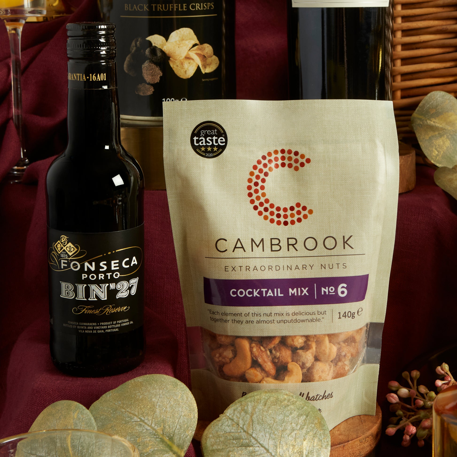 Fonseca Porto Premium Port Food and Drinks Hamper for Christmas