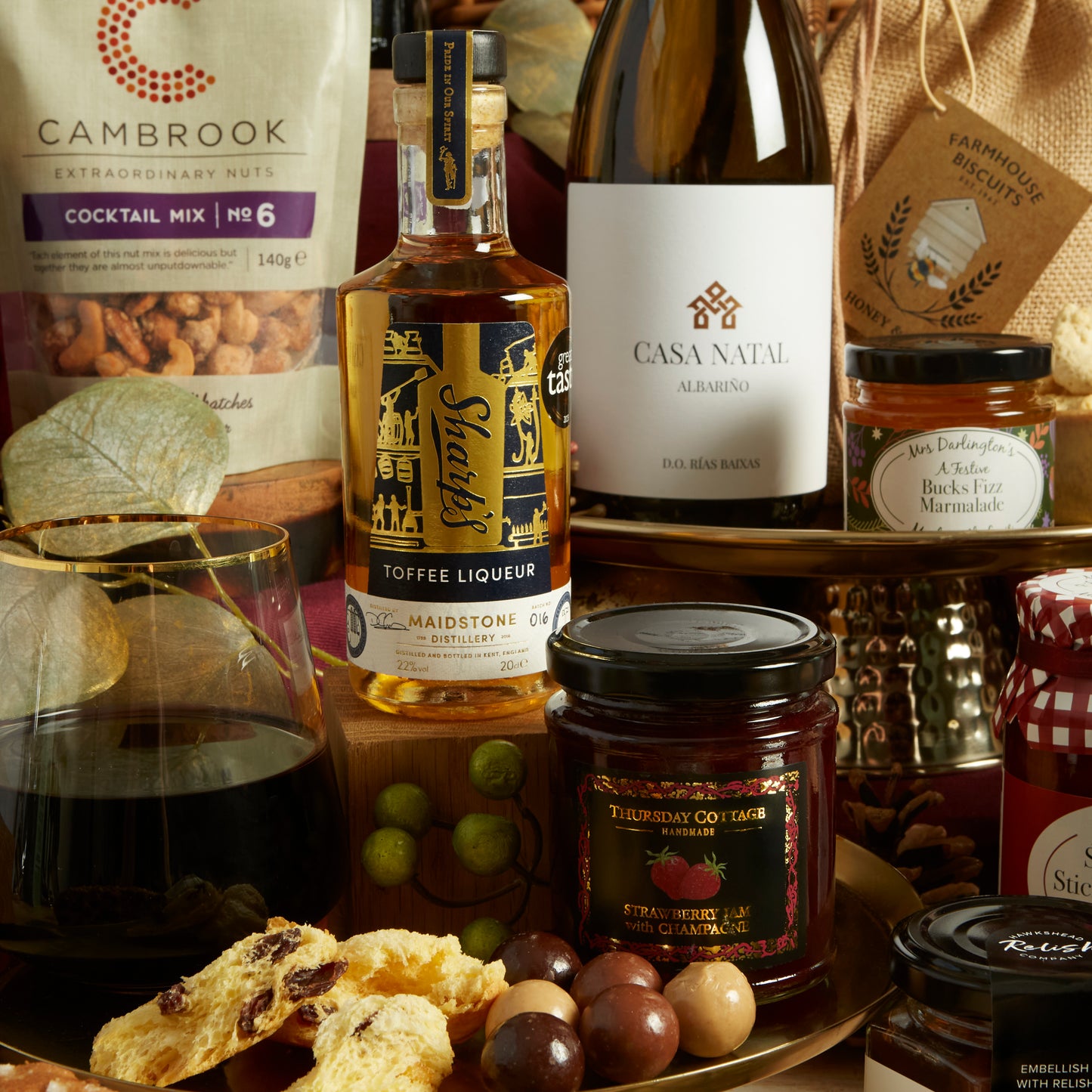 Luxury Toffee Liqueur Festive Food & Drink Gift Hamper