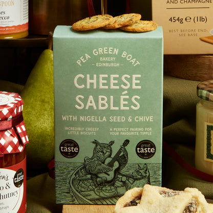Pea Green Boat Cheese Sables Savoury Snack box