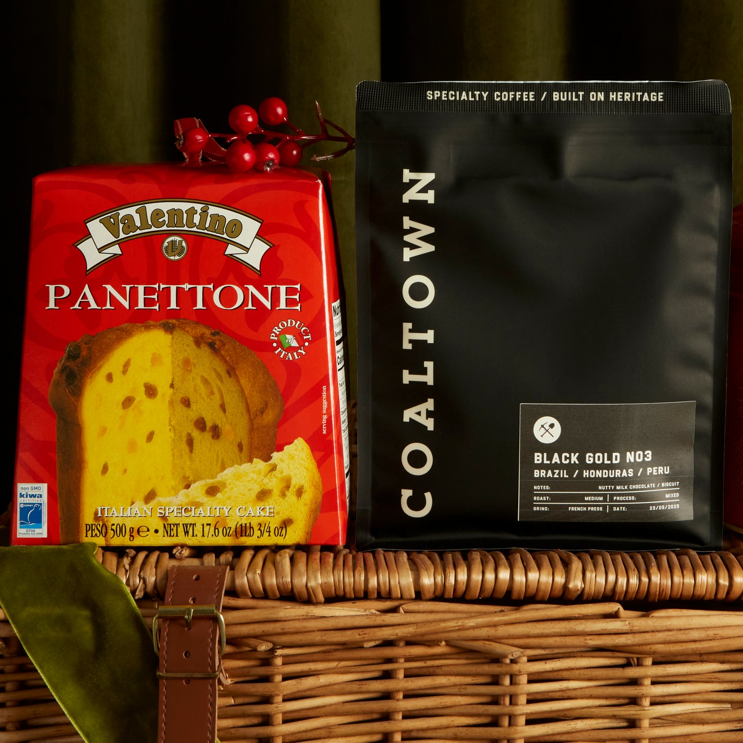 Italian Valentine Panettone and Coaltown Black Gold Roast Coffee