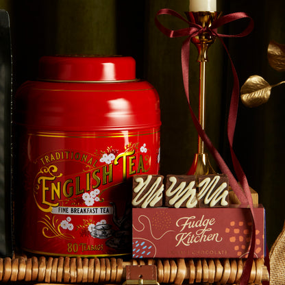 English Tea and fudge kitchen gourmet  festive hamper