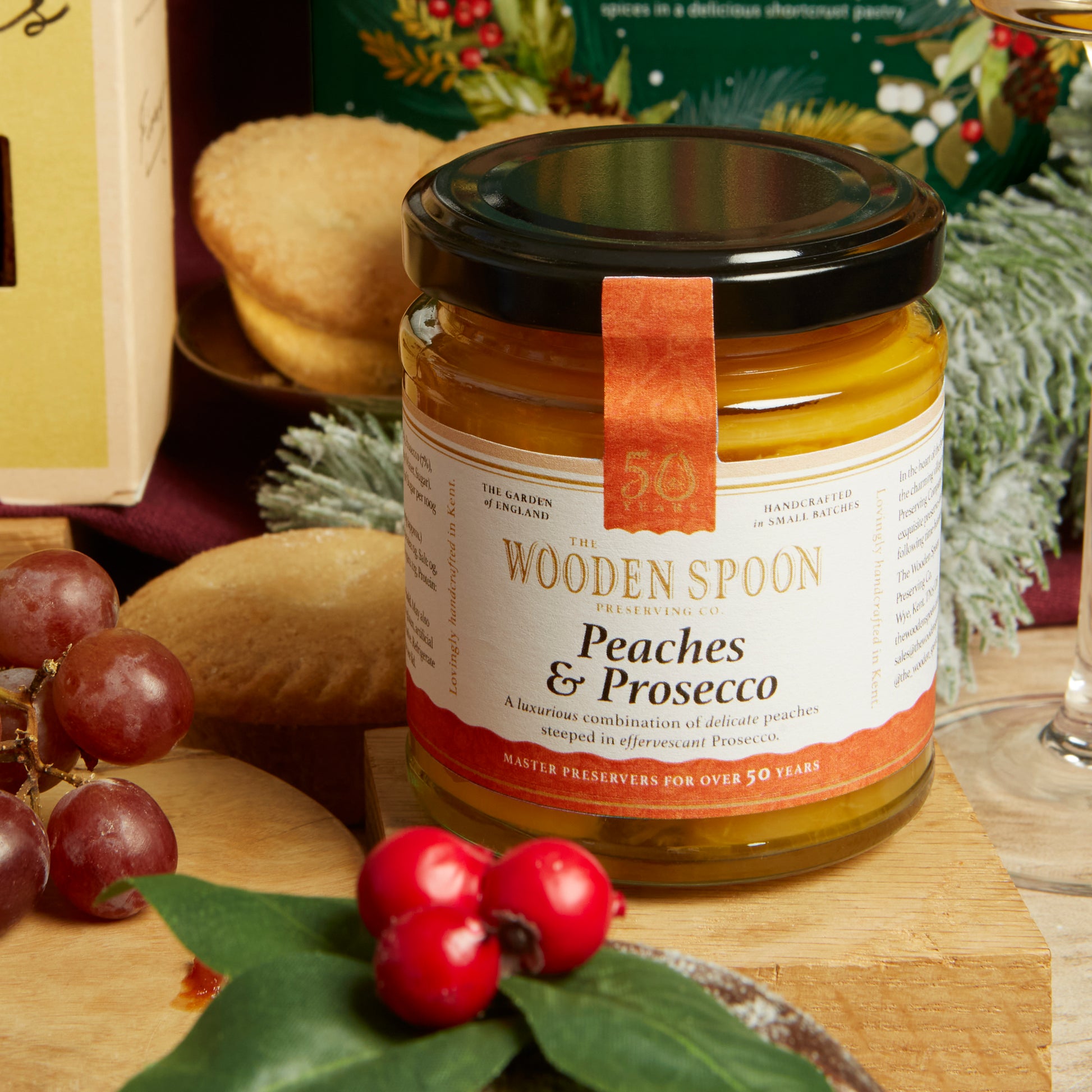Wooden Spoon's Peach and Prosecco festive jam
