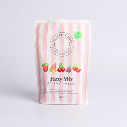 Image of 150g Fizzy Mix Share Bag by Ask Mummy & Daddy, oart of luxury gift hampers from hampers.com UK