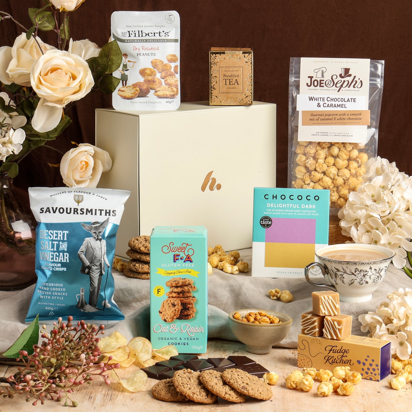 Main image of Sweet & Savoury Delights Hamper, a luxury gift hamper from hampers.com UK
