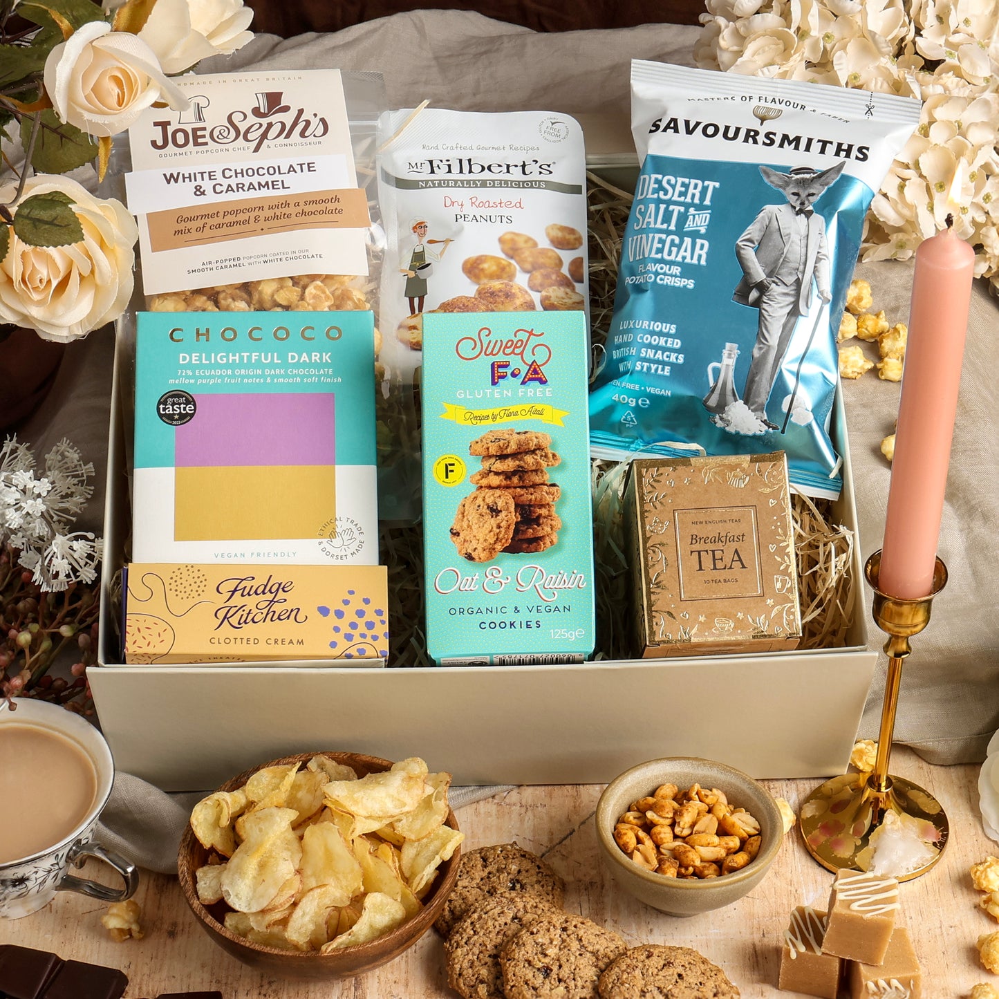 Main image of Sweet & Savoury Delights Hamper, a luxury gift hamper from hampers.com UK