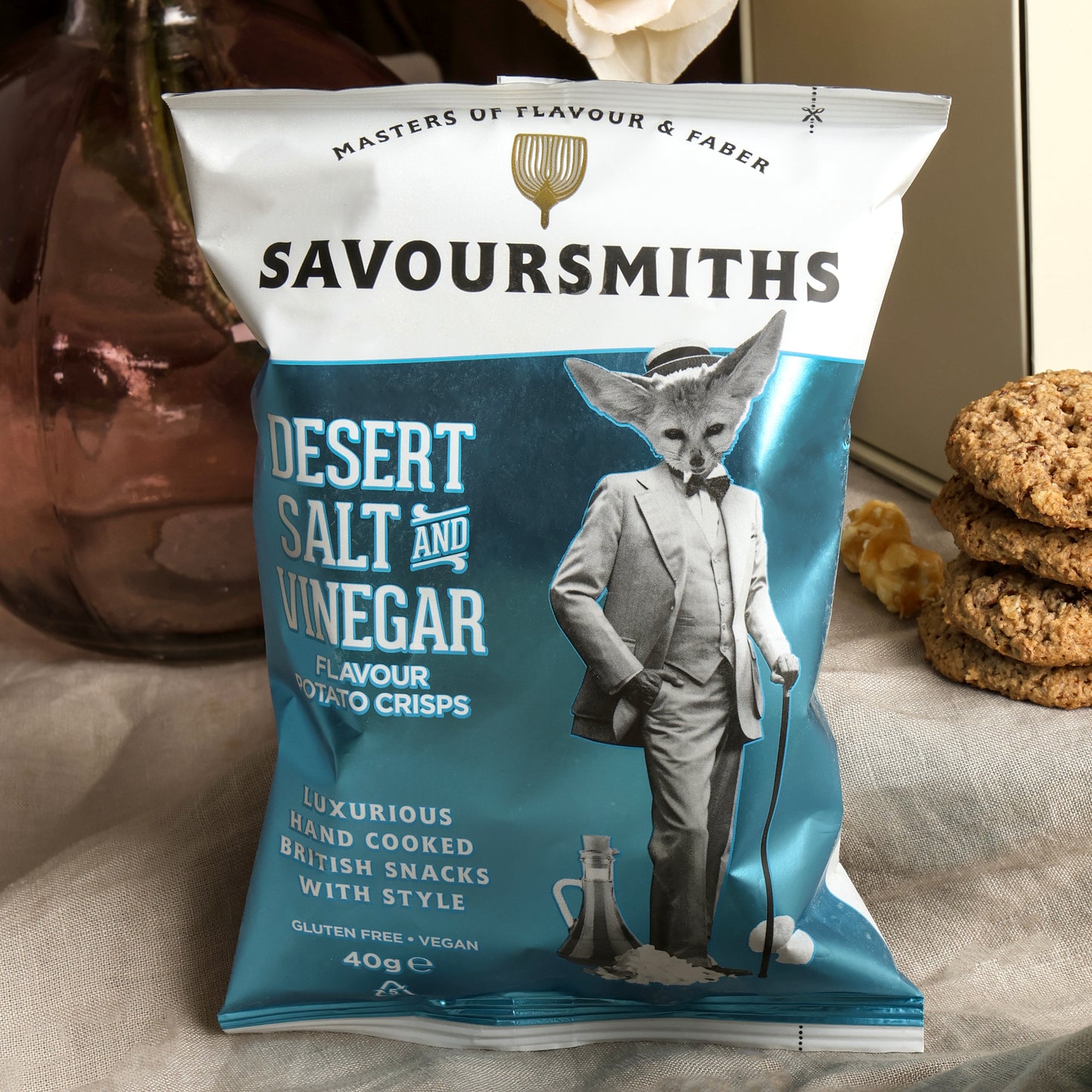 Close up of products in Sweet & Savoury Delights Hamper, a luxury gift hamper from hampers.com UK