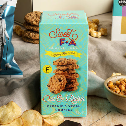 Close up of products in Sweet & Savoury Delights Hamper, a luxury gift hamper from hampers.com UK