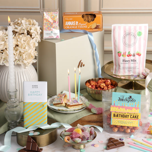 Main image of Little Birthday Treat Gift Box, a luxury gift hamper from hampers.com UK