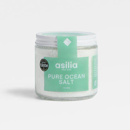 Image of 150g Pure Ocean Sea Salt by Asilia, part of luxury gift hampers from hampers.com UK
