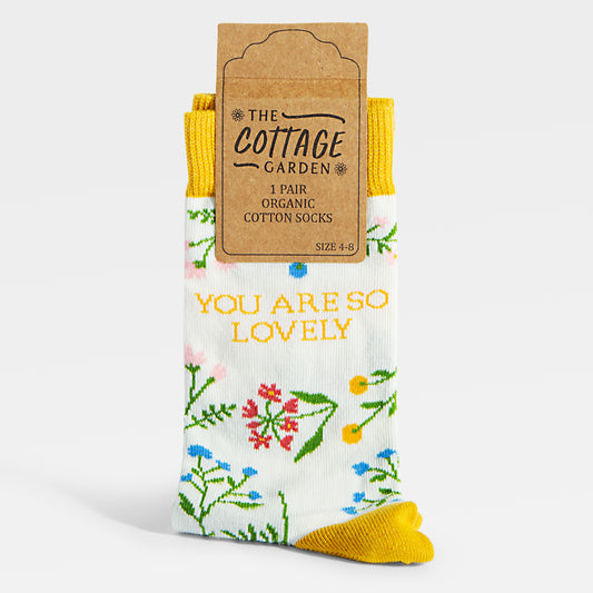 Image of Premium Floral Socks, part of luxury gift hampers from hampers.com UK
