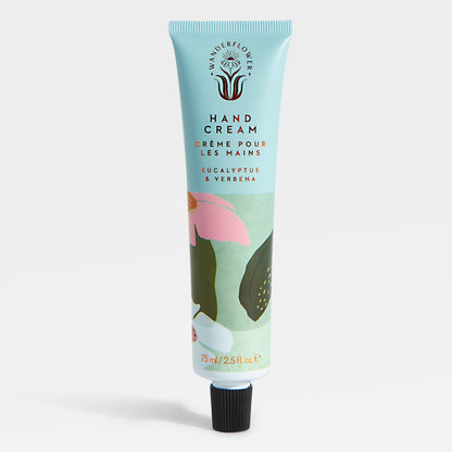 Image of 50ml Hand Cream by Wanderflower, part of luxury gift hampers from hampers.com UK