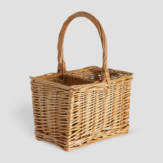 2 Bottle Wicker Wine Carrier