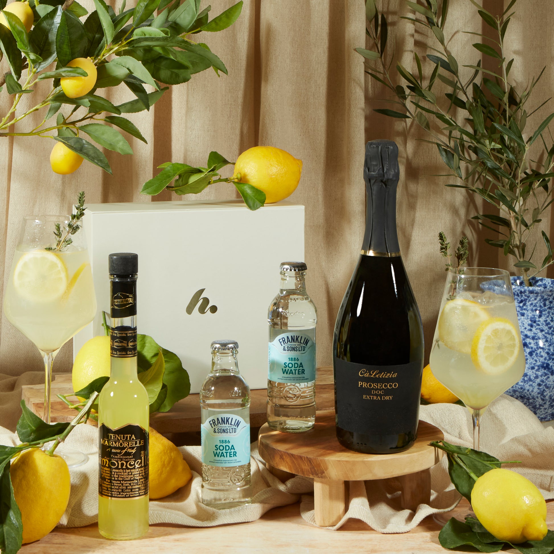 Main image of Limoncello Spritz Gift Box, a luxury gift hamper from hampers.com UK