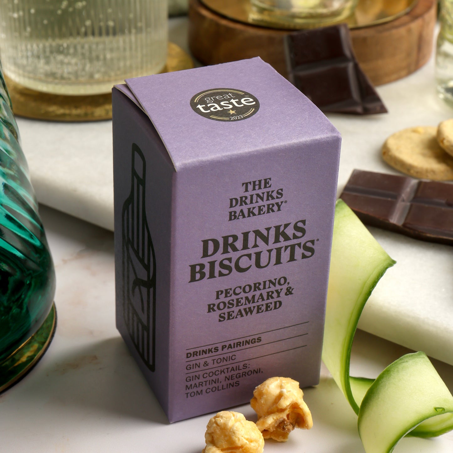 Close up of products in The Luxury Gin Hamper, a luxury gift hamper from hampers.com UK