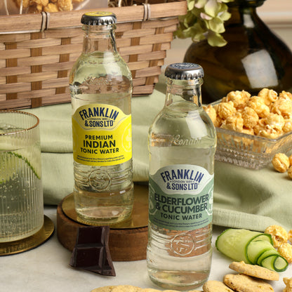 Close up of products in The Luxury Gin Hamper, a luxury gift hamper from hampers.com UK