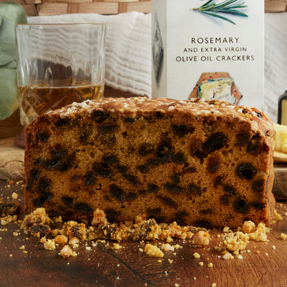 Close up of products in the Premium Whisky & Food Gift Basket, a luxury gift hamper from hampers.com UK