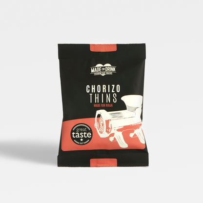Image of 30g Chorizo Thins by Made for Drink, part of luxury gift hampers from hampers.com UK