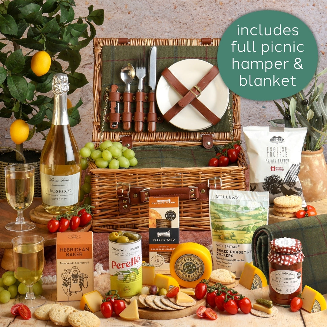 Main image of Prosecco Picnic Hamper, a luxury gift hamper from hampers.com UK